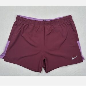 Nike Men's Dri-FIT Challenger 7" Brief-Lined Versatile Shorts Size XXL Purple‎